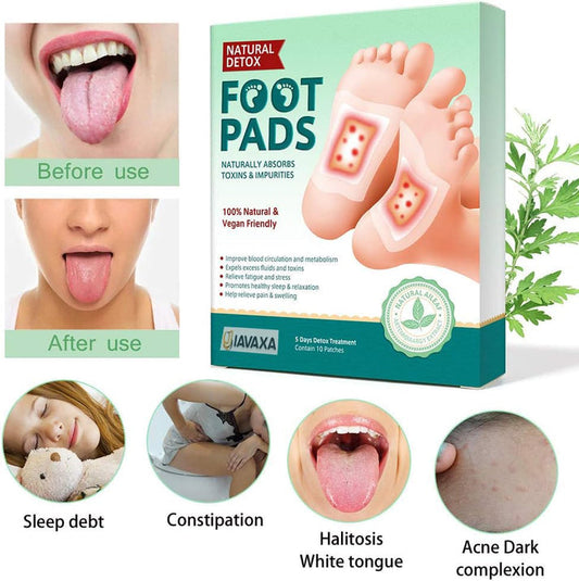 100% Herbal & Gentle Ingredient Detox Foot Pads (BUY 10 GET 20 FREE Pack of 30)