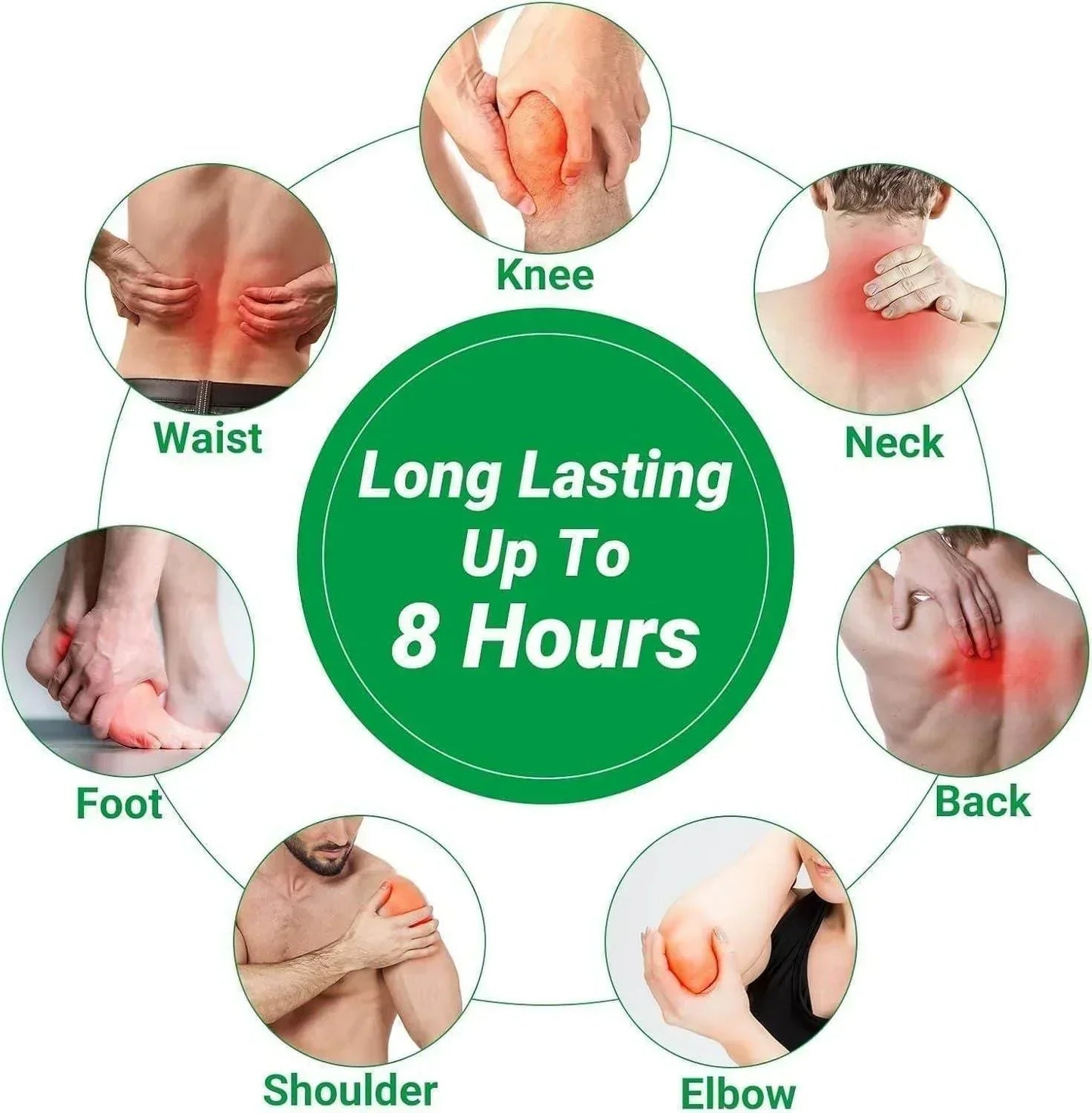 Herbal Knee Plaster Sticker Wormwood Extract Joint Ache Pain Relieving Pack Of (10) BUY 1 GET 1 FREE