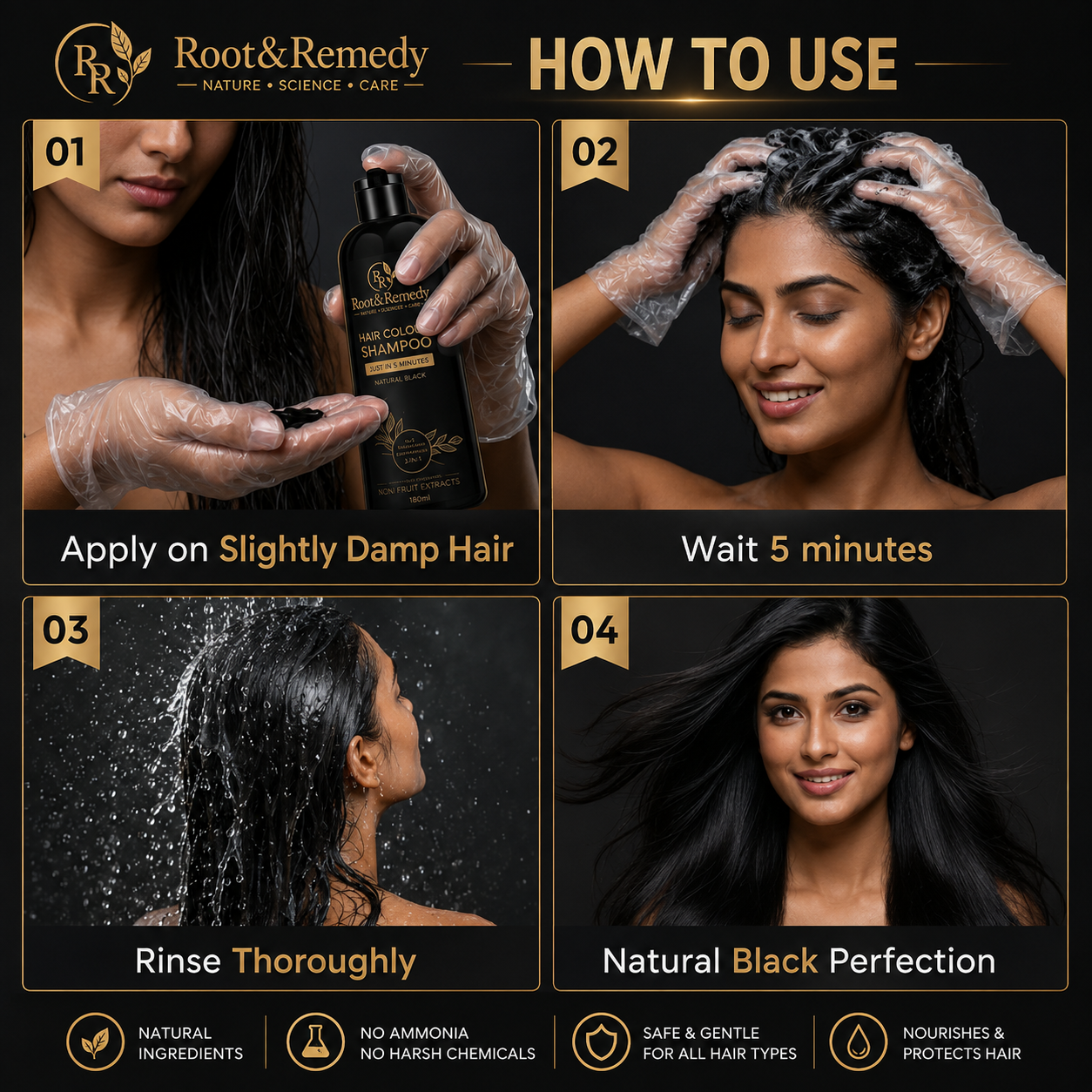 Root & Remedy Hair Colour Shampoo